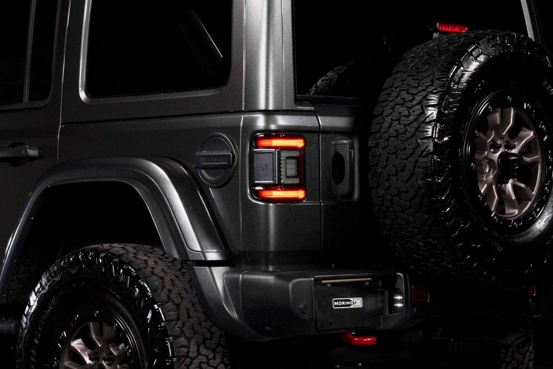 Feux arrière à LED à profil bas pour Jeep Wrangler JL (2018+) XB (fumés)