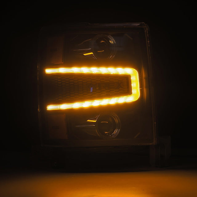 Phares projecteurs à LED noirs pour Chevrolet Silverado série LUXX 14-15