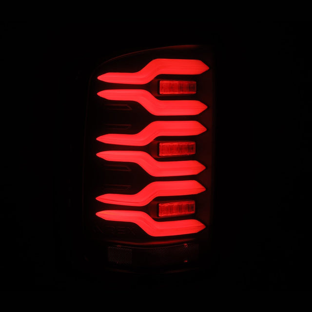 14-18 GMC Sierra 1500/2500HD/3500HD LUXX-Series LED Tail Lights Black