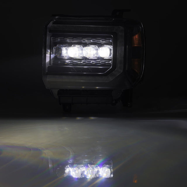 14-18 GMC Sierra NOVA-Series LED Projector Headlights Black