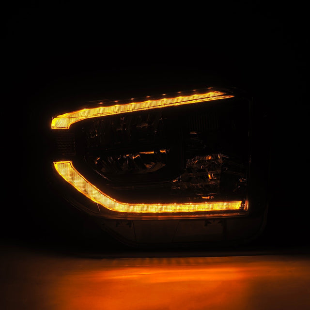 14-21 Toyota Tundra MK II LUXX-Series LED Crystal Headlights Alpha-Black