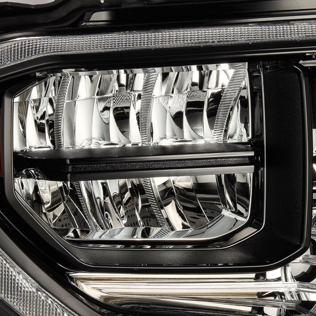 14-21 Toyota Tundra MK II LUXX-Series LED Crystal Headlights Alpha-Black