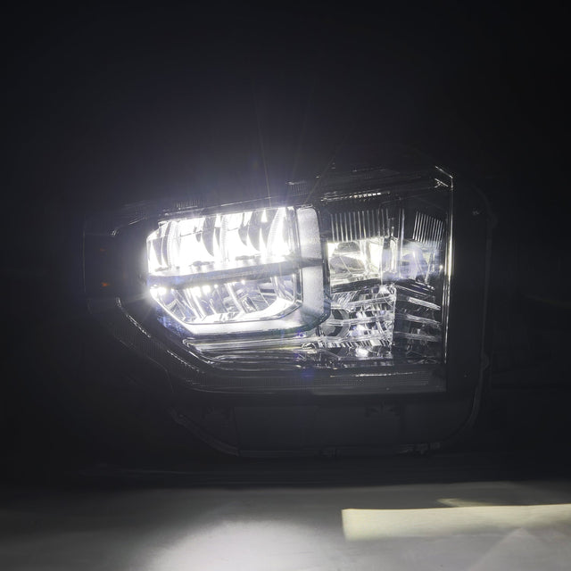 14-21 Toyota Tundra MK II LUXX-Series LED Crystal Headlights Alpha-Black