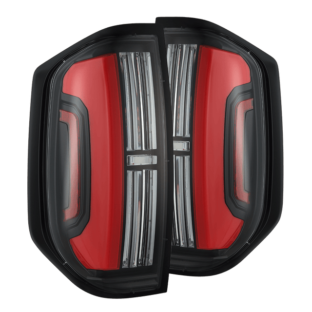 14-21 Toyota Tundra NOVA-Series Prismatic LED Tail Lights Black-Red