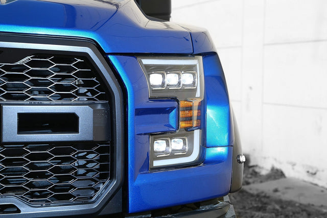 Phares projecteurs à LED série NOVA pour Ford F150 15-17 / F150 Raptor 17-20, noirs