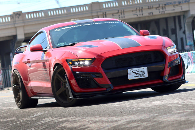 15-17 Ford Mustang/18-20 Mustang Shelby GT350/GT500 MK II NOVA-Series LED Projector Headlights Alpha-Black