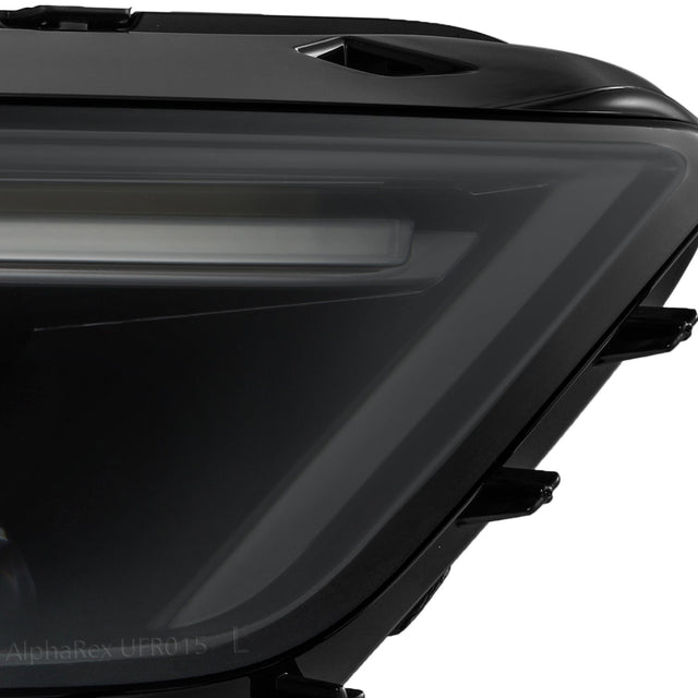 15-17 Ford Mustang/18-20 Mustang Shelby GT350/GT500 MK II NOVA-Series LED Projector Headlights Alpha-Black