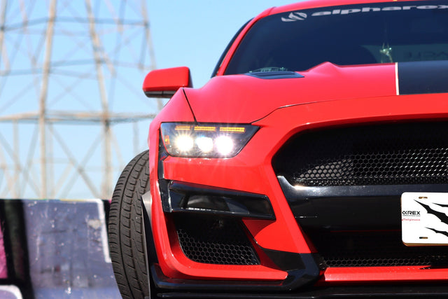 15-17 Ford Mustang/18-20 Mustang Shelby GT350/GT500 MK II NOVA-Series LED Projector Headlights Black