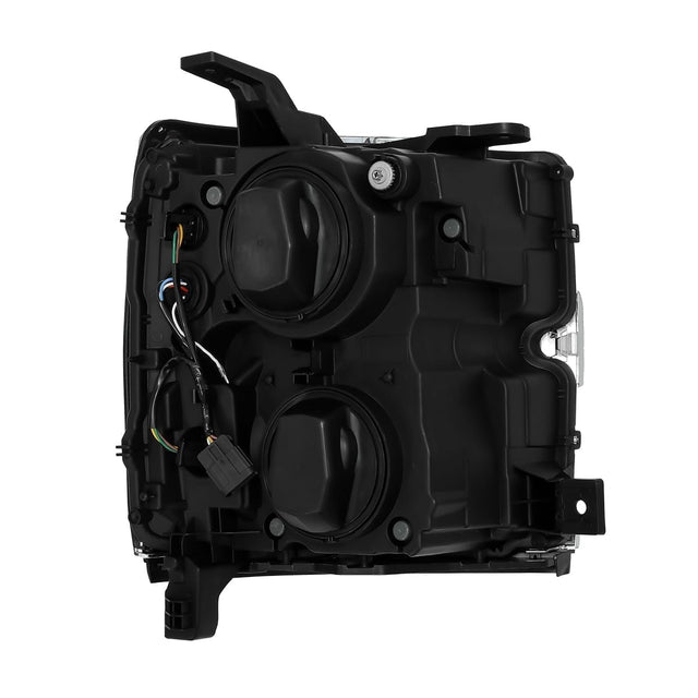 Phares projecteurs à LED NOVA Series, noirs, pour Chevrolet Silverado 2500HD/3500HD MK II 15-19