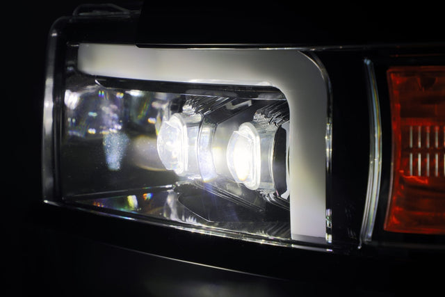 Phares projecteurs à LED NOVA Series, noirs, pour Chevrolet Silverado 2500HD/3500HD MK II 15-19