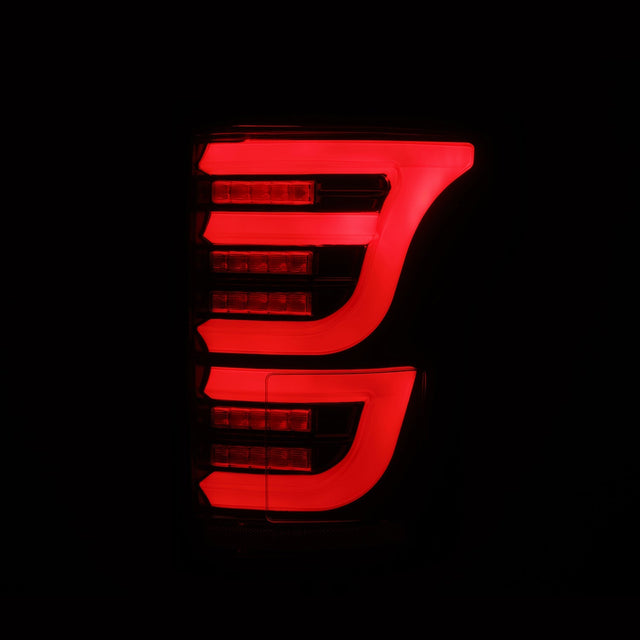 Feux arrière à LED Ford F150 LUXX-Series 15-20, noir et rouge