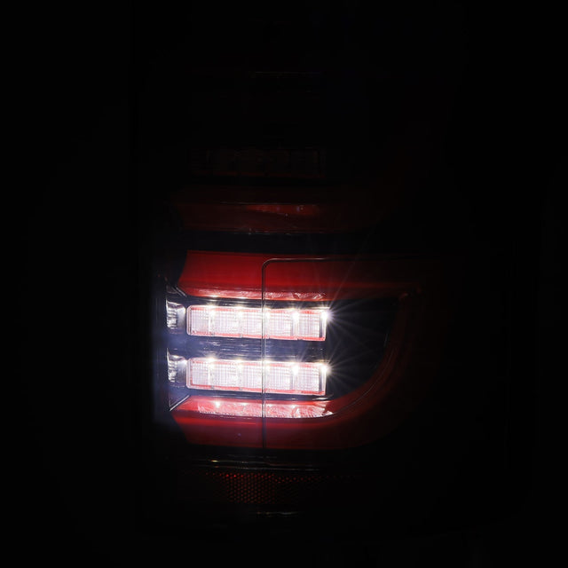 Feux arrière à LED Ford F150 LUXX-Series 15-20, noir et rouge