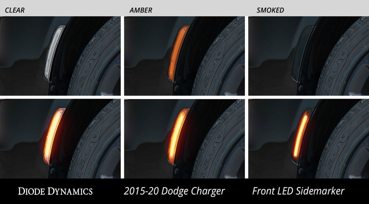 Feux de position latéraux à LED pour Dodge Charger 2015-2023 (ensemble)