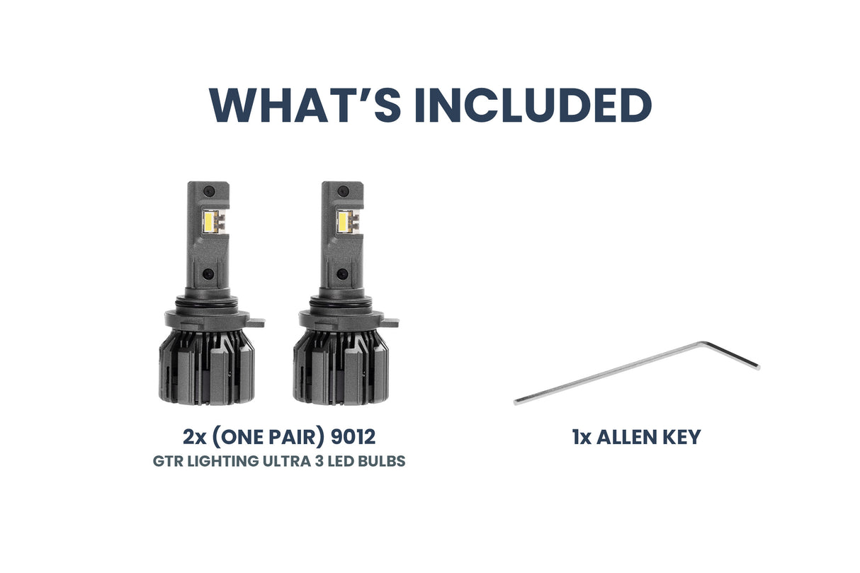 9012: GTR Ultra 3.0 LED Bulbs (Pair)