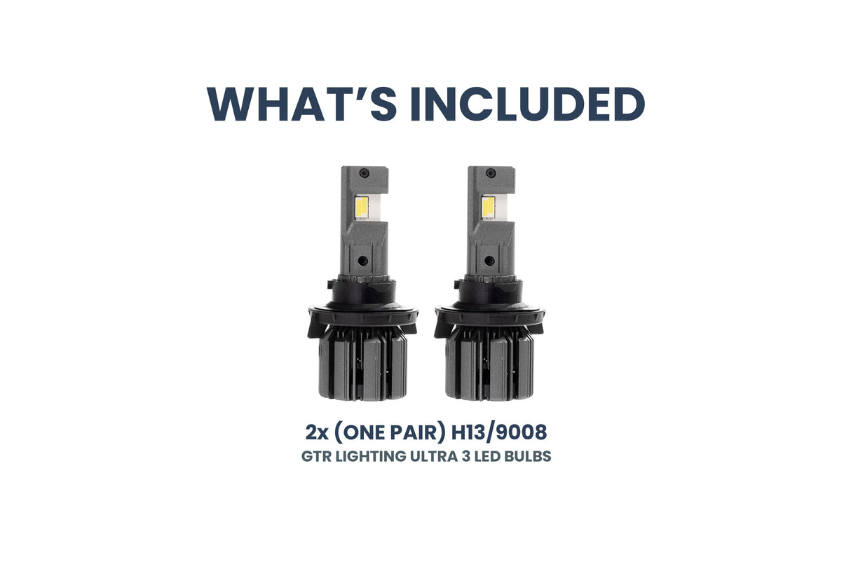 H13/9008: GTR Ultra 3.0 LED Bulbs (Pair)