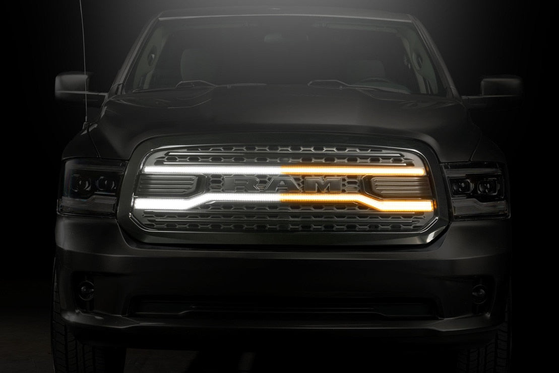 Dodge Ram 1500 (13-18) XBG LED Drl Grille (Black)