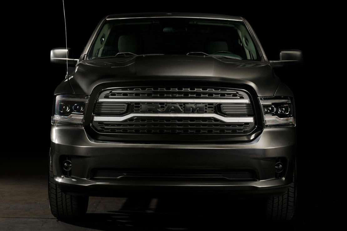 Dodge Ram 1500 (13-18) XBG LED Drl Grille (Black)