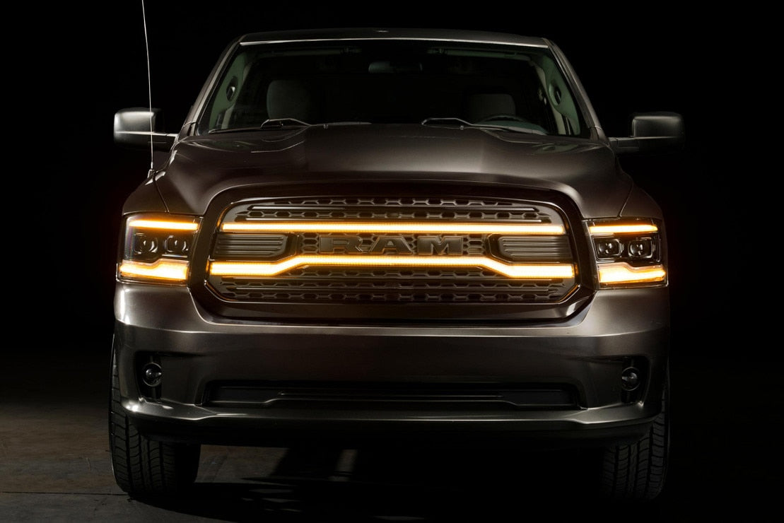 Dodge Ram 1500 (13-18) XBG LED Drl Grille (Black)