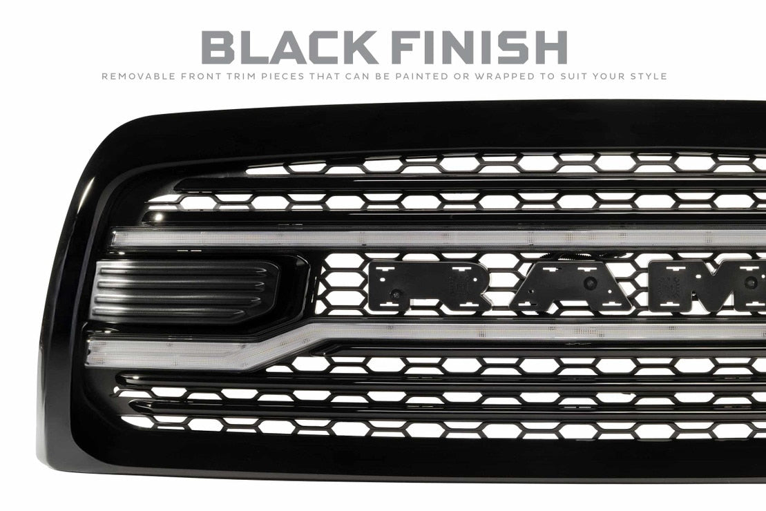 Dodge Ram HD (13-18) XBG LED Drl Grille (Black)