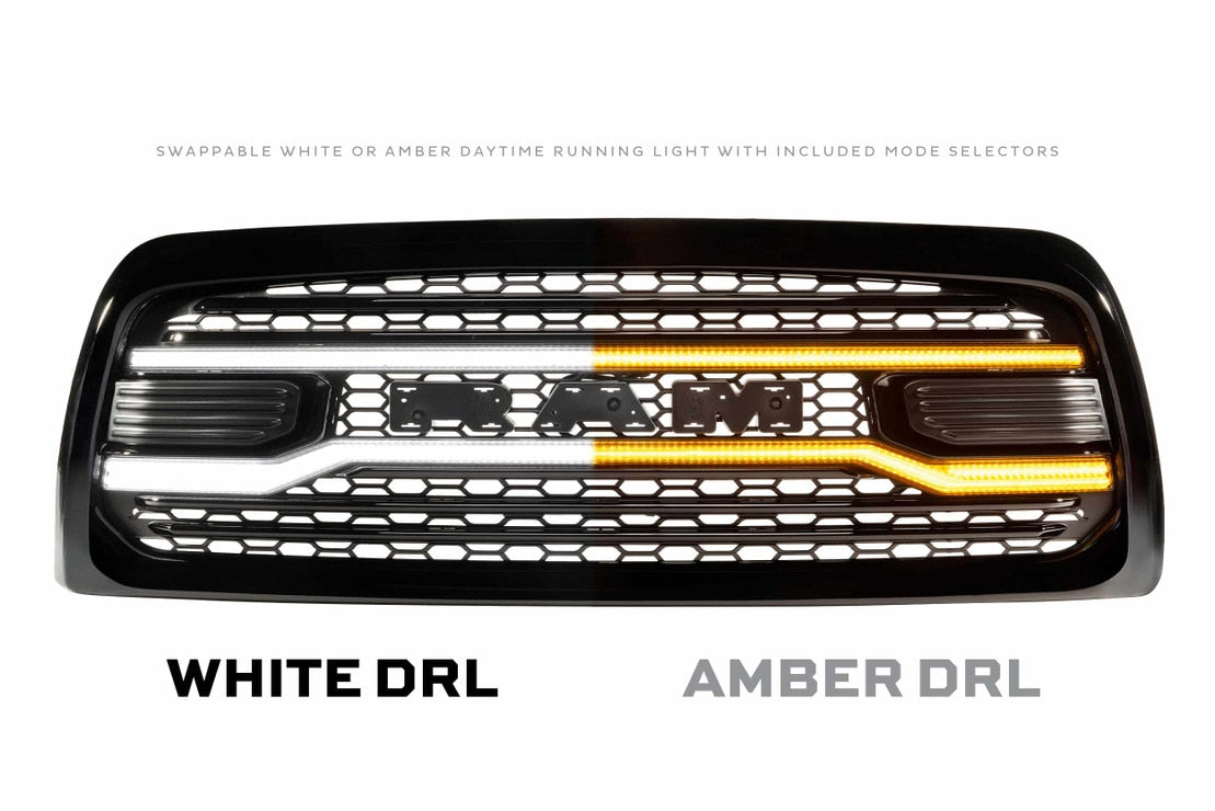 Dodge Ram HD (13-18) XBG LED Drl Grille (Black)