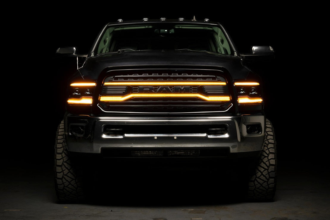 Dodge Ram HD (13-18) XBG LED Drl Grille (Black)