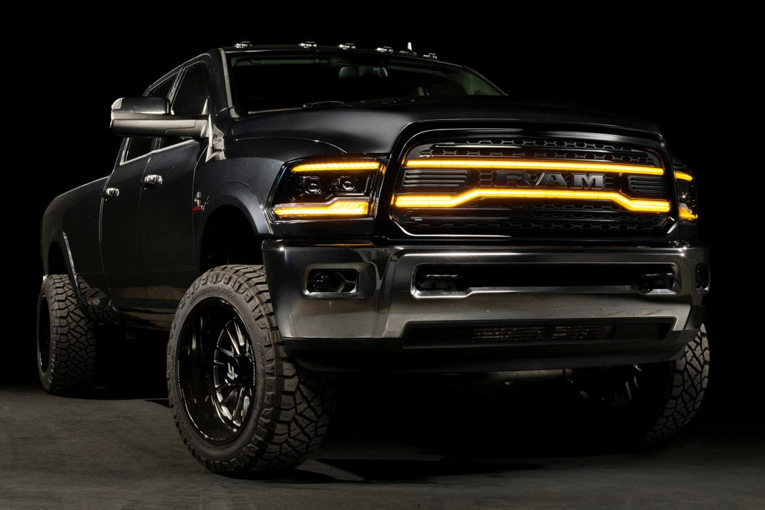 Dodge Ram HD (13-18) XBG LED Drl Grille (Black)