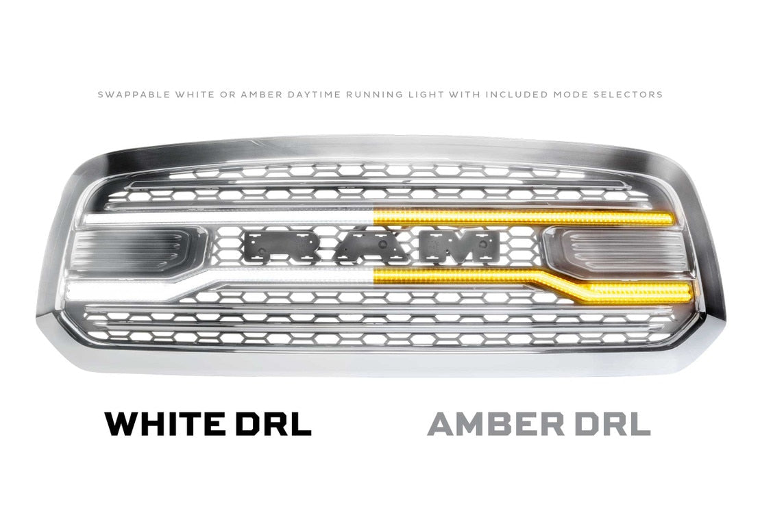 Dodge Ram 1500 (13-18) XBG LED Drl Grille (Chrome)