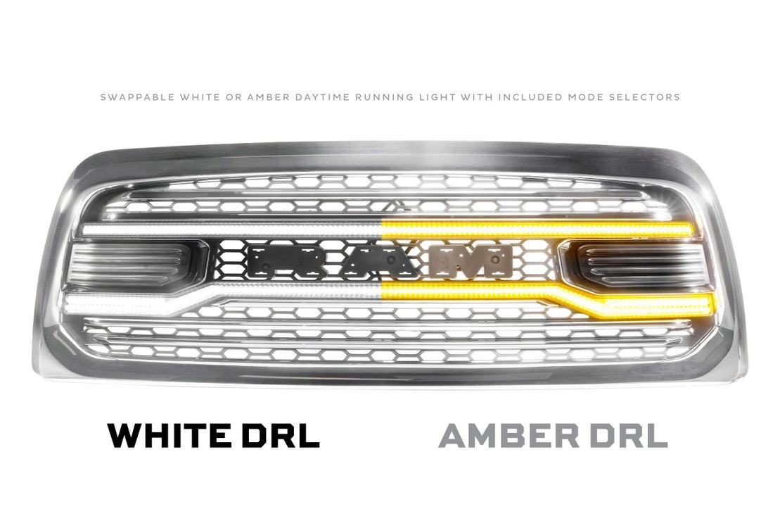 Dodge Ram HD (13-18) XBG LED Drl Grille (Chrome)
