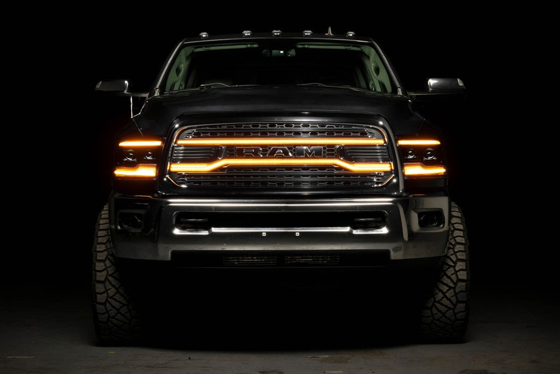 Dodge Ram HD (13-18) XBG LED Drl Grille (Chrome)