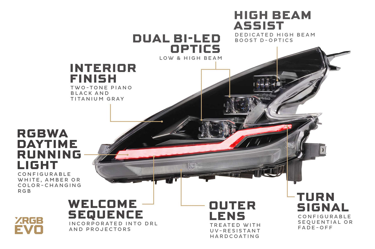 Phares à LED XB pour Nissan 370Z (09-21)