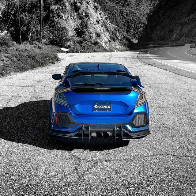 16-21 Honda Civic Hatchback NOVA-Series Prismatic LED Tail Lights Black Smoke