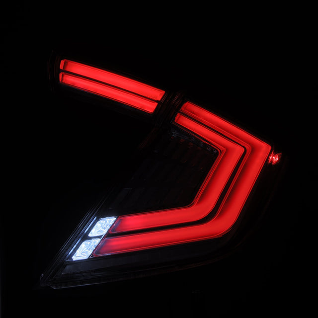 16-21 Honda Civic Hatchback NOVA-Series Prismatic LED Tail Lights Clear