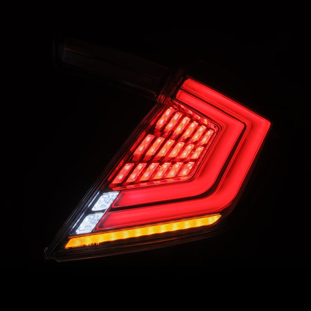 16-21 Honda Civic Hatchback NOVA-Series Prismatic LED Tail Lights Clear