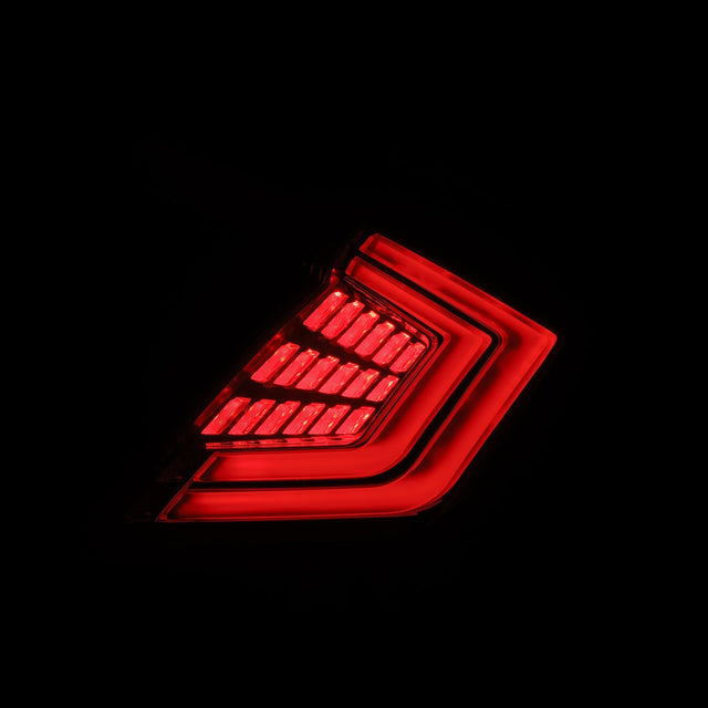 16-21 Honda Civic Hatchback NOVA-Series Prismatic LED Tail Lights Clear Smoke