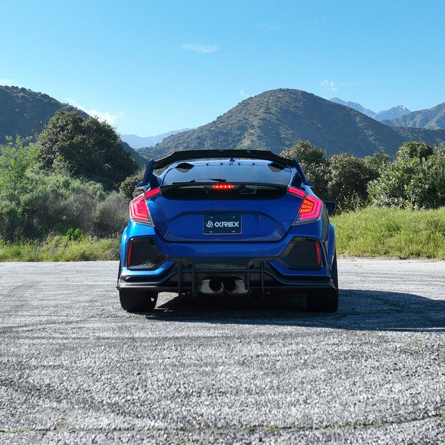 16-21 Honda Civic Hatchback NOVA-Series Prismatic LED Tail Lights Clear Smoke