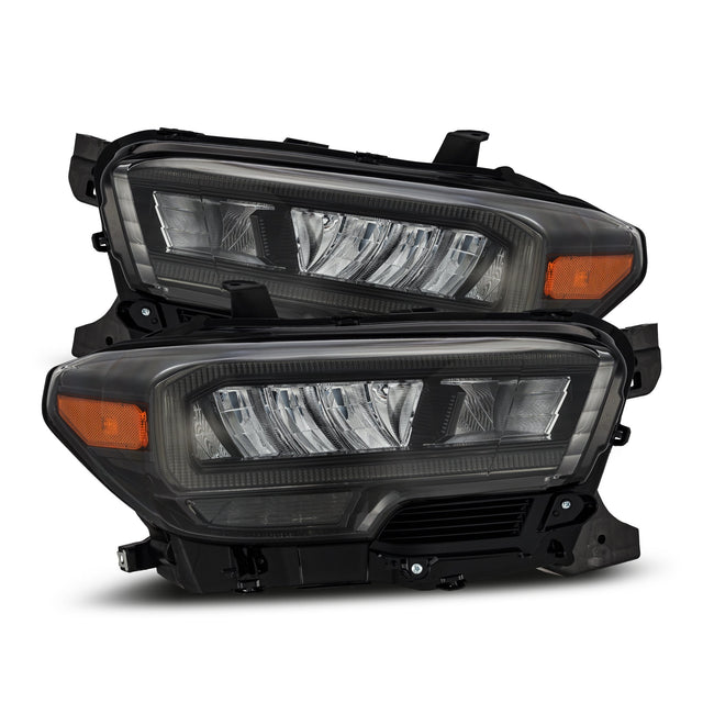 16-23 Toyota Tacoma LUXX-Series LED Crystal Headlights Alpha-Black