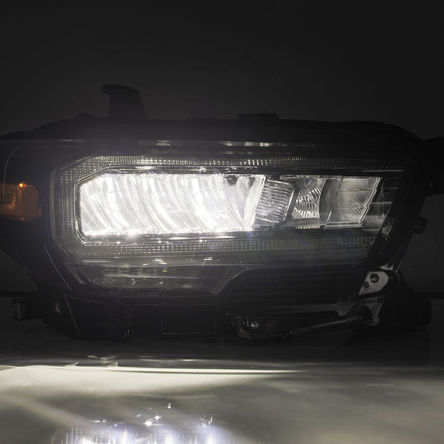 16-23 Toyota Tacoma LUXX-Series LED Crystal Headlights Alpha-Black