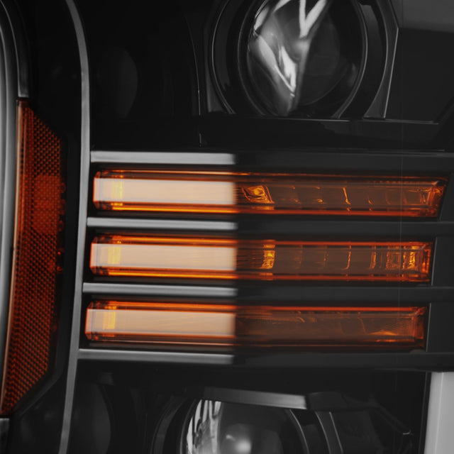 Phares projecteurs à LED Ford F150 série LUXX 18-20, noir de jais