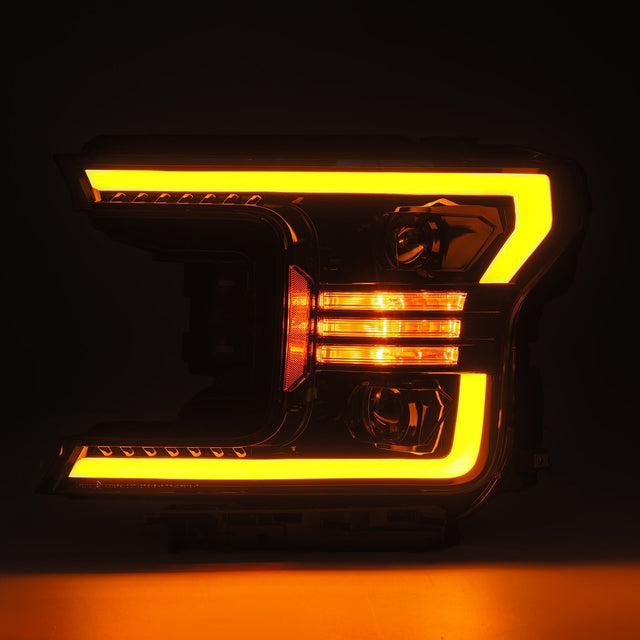 Phares projecteurs à LED Ford F150 série LUXX 18-20, noir de jais