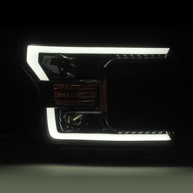 Phares projecteurs à LED Ford F150 série LUXX 18-20, noir de jais