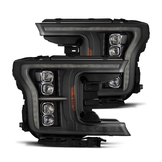 18-20 Ford F150 (MK II 14th Gen Style) NOVA-Series LED Projector Headlights Black