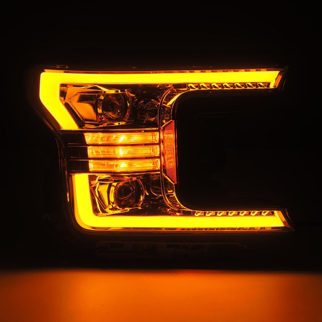 Phares halogènes à projecteur chromés pour Ford F150 série PRO 18-20