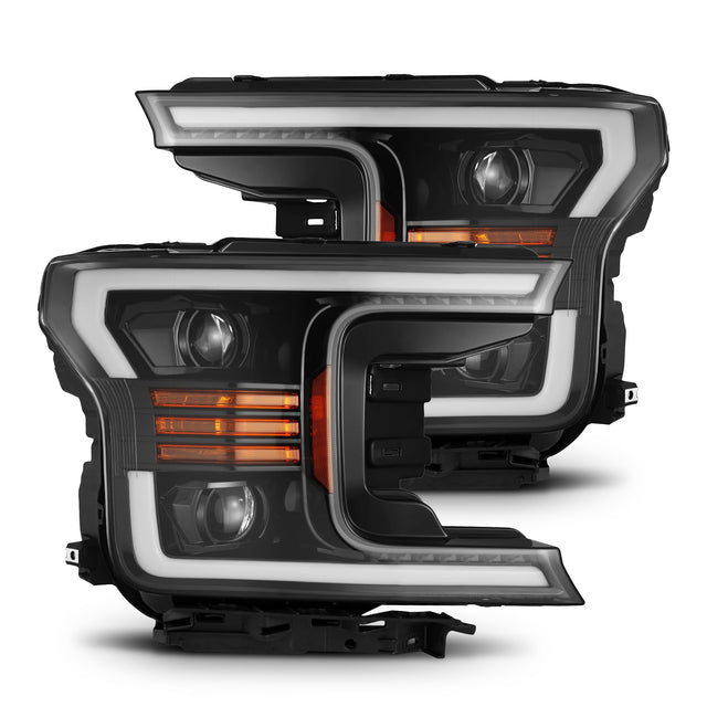 18-20 Ford F150 PRO-Series Halogen Projector Headlights Jet Black
