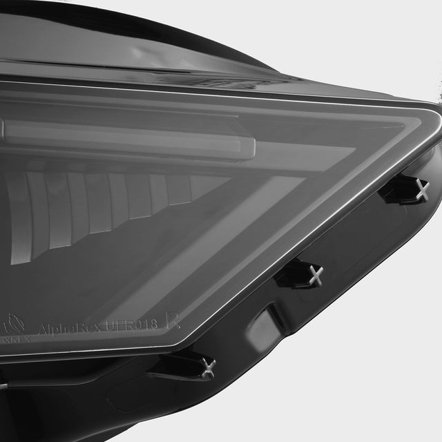 18-23 Ford Mustang MK II NOVA-Series LED Projector Headlights Alpha-Black