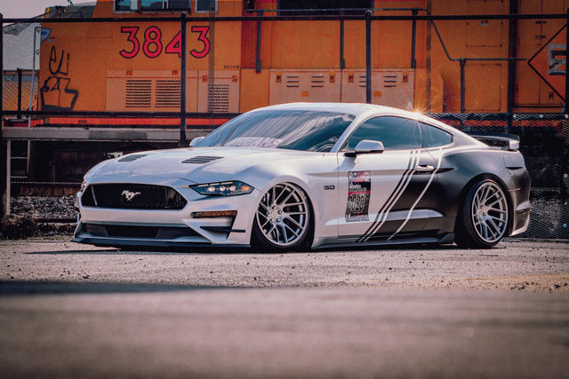 18-23 Ford Mustang MK II NOVA-Series LED Projector Headlights Alpha-Black