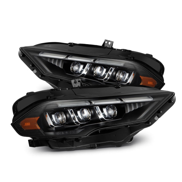 18-23 Ford Mustang MK II NOVA-Series LED Projector Headlights Black