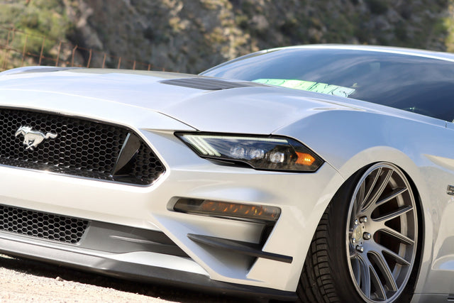 18-23 Ford Mustang NOVA-Series LED Projector Headlights Alpha-Black