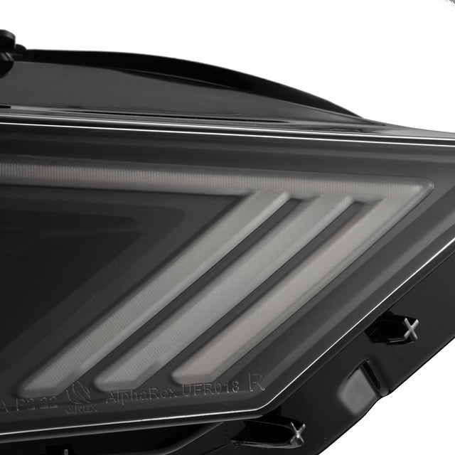 18-23 Ford Mustang NOVA-Series LED Projector Headlights Black