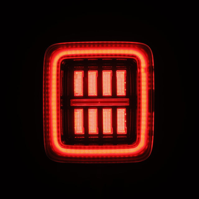 18-25 Jeep Wrangler JL NOVA-Series Prismatic LED Tail Lights Alpha-Black