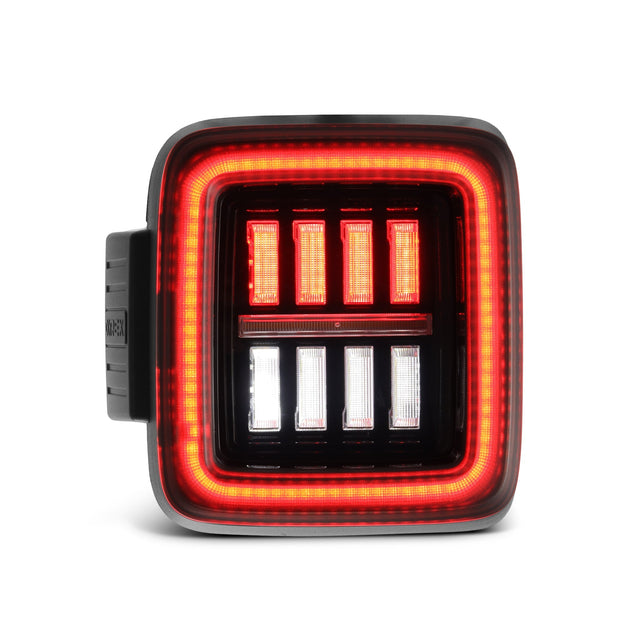 18-25 Jeep Wrangler JL NOVA-Series Prismatic LED Tail Lights Alpha-Black
